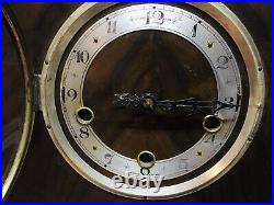 Vintage England Double Chiming Mantel Clock Wilson & Wilson