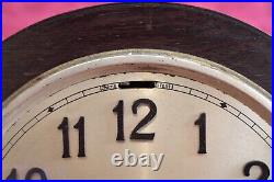 Vintage English 8-Day Mantel Clock with Westminster Chimes & Manual