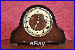 Vintage English'Bentima' 8-Day Mantel Clock with Westminster Chimes