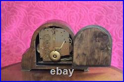 Vintage English'Bentima' 8-Day Mantel Clock with Westminster Chimes