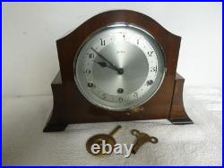Vintage English Bentima Westminster Chime Mantel Clock with Perivale Movement