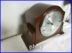 Vintage English Bentima Westminster Chime Mantel Clock with Perivale Movement