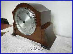 Vintage English Bentima Westminster Chime Mantel Clock with Perivale Movement