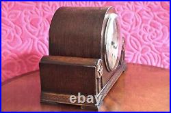 Vintage English'Norland' 8-Day Mantel Clock with Westminster Chimes