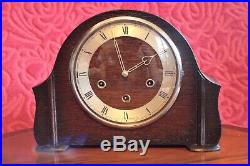 Vintage English'Smiths' 8-Day Mantel Clock with Westminster Chimes