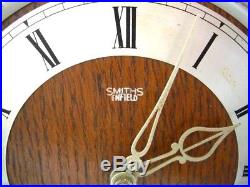 Vintage English'Smiths-Enfield' 8-Day Mantel Clock with Westminster Chimes