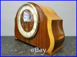 Vintage Ercol Style 8 Day Westminster Chiming Mantle Clock