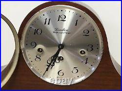 Vintage Estate Linden Westminster Chime 8 Day Wind Mantel Clock West Germany