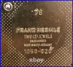 Vintage Franz Hermle 2 Jewel Mantel Clock 1050-020 Westminster Germany