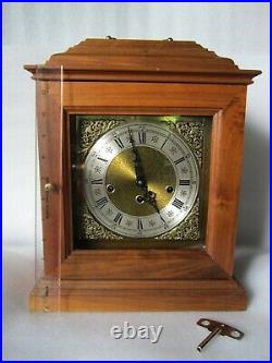 Vintage Franz Hermle German Westminster Chimes Mantel Bracket Clock 340-020