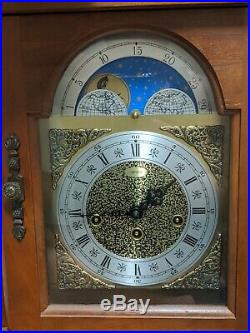 Vintage Franz Hermle Mantel Clock Key Wound Westminster Chimes