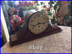 Vintage Franz Hermle Ridgeway Chime 2 Jewel Mantel Clock West Germany 340-020