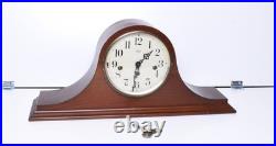 Vintage Franz Hermle Sligh German Mantle Chime Clock 20 Large Walnut Wood