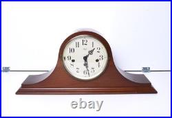 Vintage Franz Hermle Sligh German Mantle Chime Clock 20 Large Walnut Wood