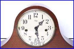 Vintage Franz Hermle Sligh German Mantle Chime Clock 20 Large Walnut Wood