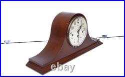 Vintage Franz Hermle Sligh German Mantle Chime Clock 20 Large Walnut Wood