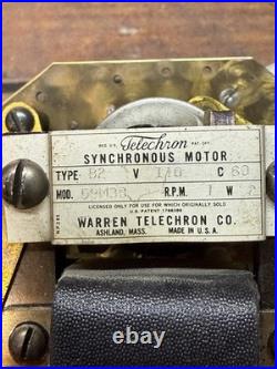 Vintage GE Westminster Chime Clock Movement Model 414 Brass Works