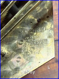 Vintage GE Westminster Chime Clock Movement Model 414 Brass Works