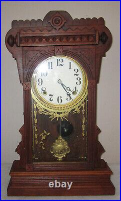 Vintage GINGER STYLE WOOD CLOCK PENDULUM INDIA