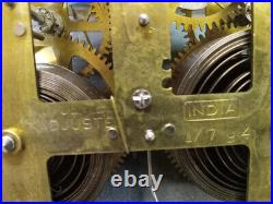Vintage GINGER STYLE WOOD CLOCK PENDULUM INDIA