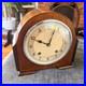 Vintage Garrard English Gong Striking Mantel Clock c1950s Serviced Art Deco