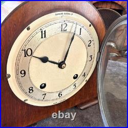 Vintage Garrard English Gong Striking Mantel Clock c1950s Serviced Art Deco