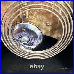 Vintage Garrard English Gong Striking Mantel Clock c1950s Serviced Art Deco