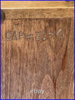 Vintage Gazo Family Capistrano Strike Triple Chime Wall Clock, Solid Oak Case