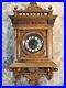 Vintage Gazo Family La Jolla Strike Triple Chime Wall Clock, Solid Walnut Case