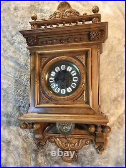 Vintage Gazo Family La Jolla Strike Triple Chime Wall Clock, Solid Walnut Case