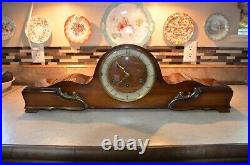 Vintage German 1950's Westminster Chiming Mantel Clock with key