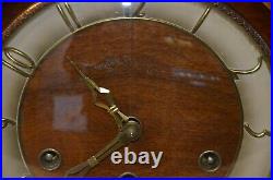 Vintage German 1950's Westminster Chiming Mantel Clock with key