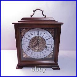 Vintage German 3 Chime Movement 3 Linden Mantel 2 Jewel Clock 8-Day Running