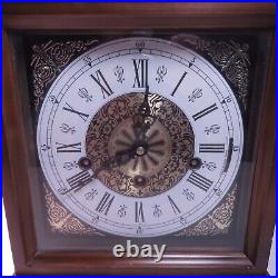 Vintage German 3 Chime Movement 3 Linden Mantel 2 Jewel Clock 8-Day Running