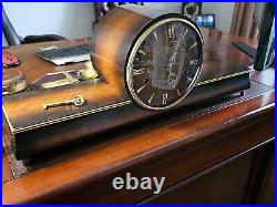 Vintage German Art Deco (1950-1960), Eso Anker Westminster clock, working WithKey