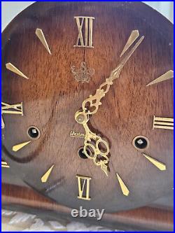 Vintage German Art Deco (1950-1960), Eso Anker Westminster clock, working WithKey