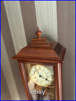 Vintage German Box Wall Clock Triple Chime Westminster Vintage German Box Wall Clock Triple Chime Westminster