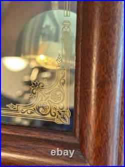 Vintage German Box Wall Clock Triple Chime Westminster