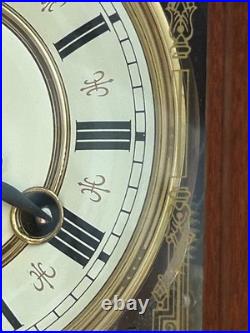 Vintage German Box Wall Clock Triple Chime Westminster Vintage German Box Wall Clock Triple Chime Westminster