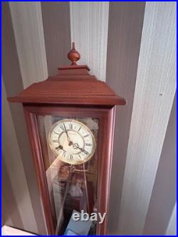 Vintage German Box Wall Clock Triple Chime Westminster Vintage German Box Wall Clock Triple Chime Westminster