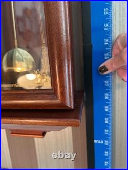 Vintage German Box Wall Clock Triple Chime Westminster Vintage German Box Wall Clock Triple Chime Westminster