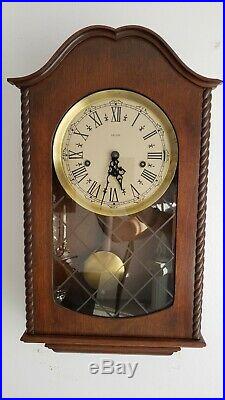 Vintage German Decor Wall Clock with Westminster Chime