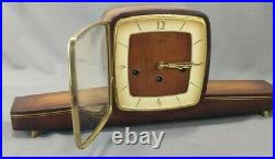 Vintage German Franz Hermle Sohn PASAL MCM Mantel Clock Westminster Chime