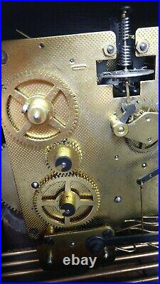 Vintage German Franz Hermle Sohn PASAL MCM Mantel Clock Westminster Chime