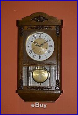 Vintage German Jauch Westminster Chime Wall Clock