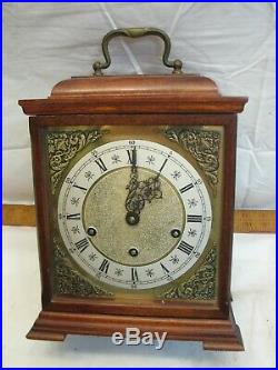 Vintage German Junghans Westminster Chime Carriage Clock Shelf/Mantle