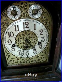 Vintage German Junghans/wuttemberg Mantyle Clock With Westminster Chimes