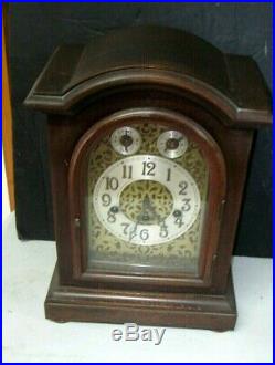 Vintage German Junghans/wuttemberg Mantyle Clock With Westminster Chimes