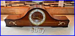 Vintage German Quarter Hour Westminster Chime Large Mantel Clock 8-Day