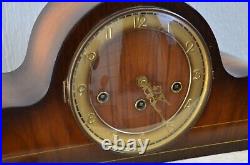 Vintage German Quarter Hour Westminster Chime Large Mantel Clock 8-Day